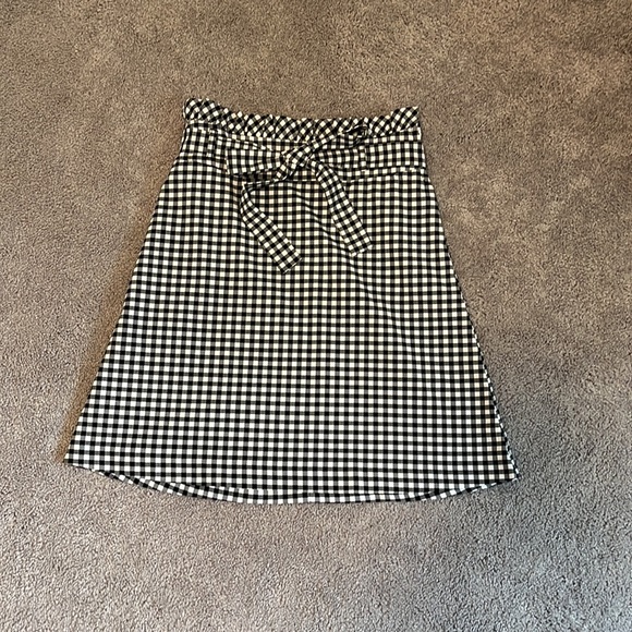 Cynthia Rowley gingham paper bag skirt size 4 - Picture 1 of 7